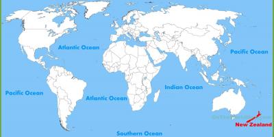 Нова локација Зеланд на мапи света