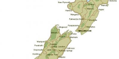 Карта детаљне Нови Зеланд